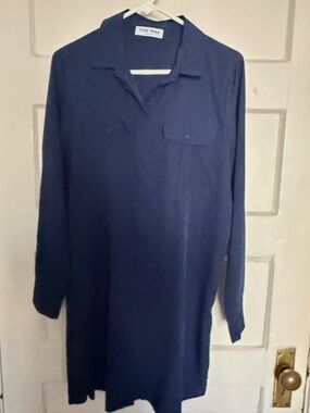 Vero Moda Navy Blue Midi Dress